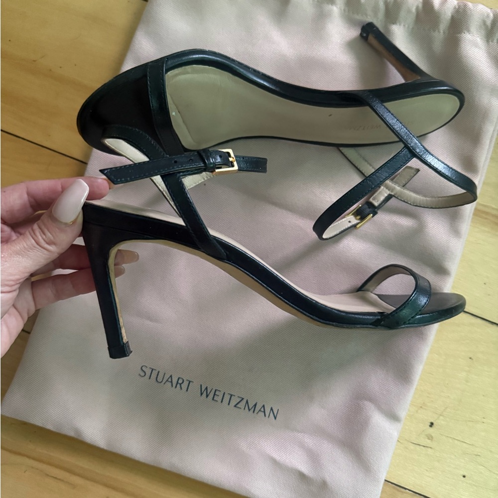 Stuart Weitzman Strappy Black Hills Only Worn Once!